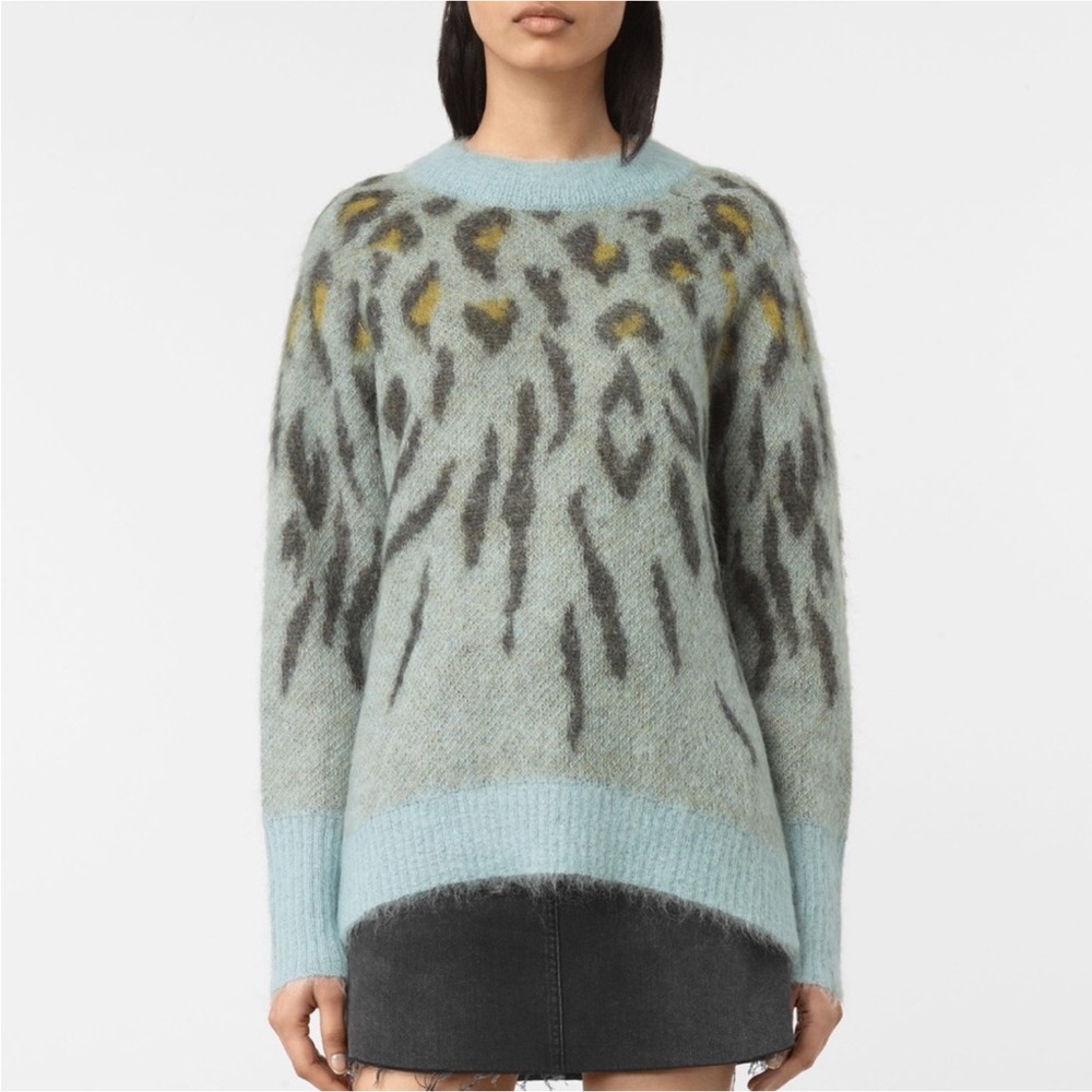 All Saints mohair blend sweater M